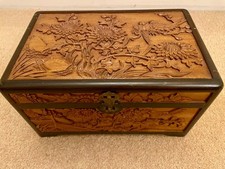 Oriental carved camphor - oriental, wood