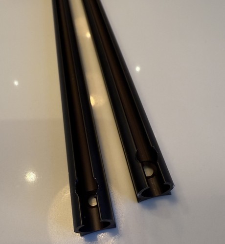 Awning rail matt black - rail,,