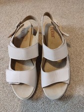 Hotter Beige Easy Sandals Size
