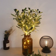 Battery LED Lit Olive Leaf