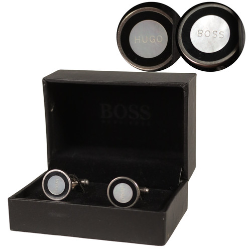 Hugo boss round cufflink - boss,