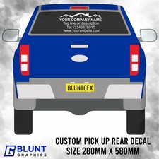 Custom Pick Up 4x4 Rear Window