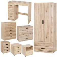 Oak wooden bedroom furniture - bedroom,