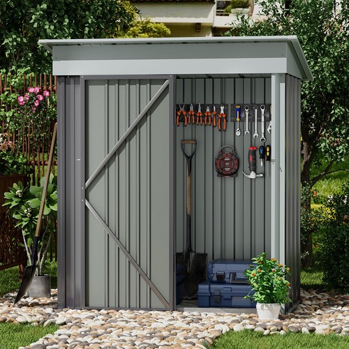 Garden storage shed galvanised - garden,