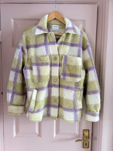 Green purple check oversized - green,