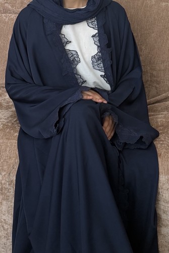 Blue lace abaya size - abaya, 56