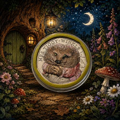 2016 mrs tiggy winkle 50p - 2016,