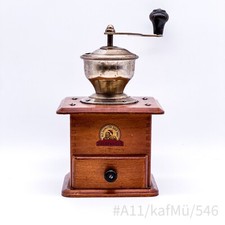 Vintage Zassenhaus Coffee Mill Made of Wood With Handcrank 200/2 Made IN Germany
