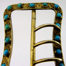 PRETTY 800 SOLID SILVER GILT