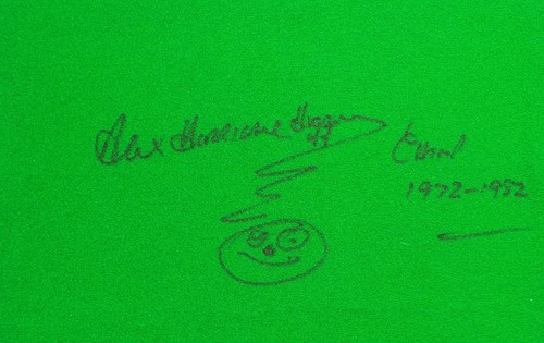 Rare alex higgins signed - alex,