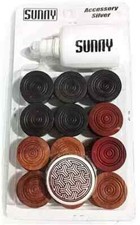 Wooden 24 Carrom Coins Carrom