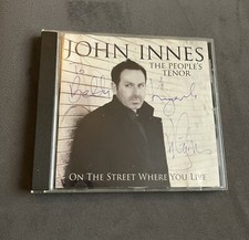 John Innes The People’s Tenor On The Street Where You Live Cd Signed Autograph
