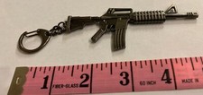 MP5 Keychain Rifle Machine Gun Model Metal Keyring Key Ring Chain Collectible