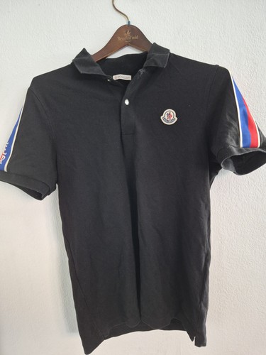 Moncler men black polo - moncler,