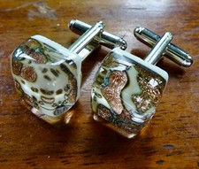 Vintage clear bronze - bronze, white