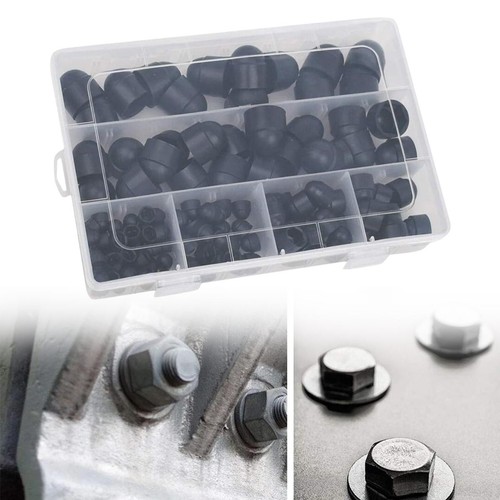 Plastic dome caps 145pcs hex - plastic,
