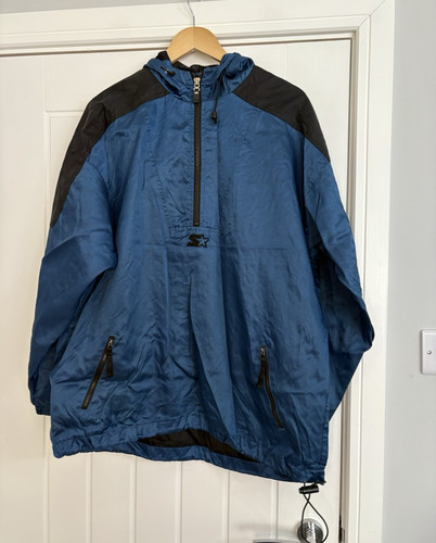 Starter blue black hooded zip - starter,