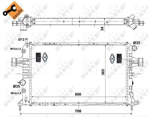 Nrf radiator for vauxhall - nrf,