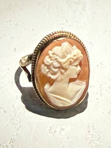 Vintage 9ct gold - vintage, shell
