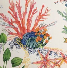 3 meters x OSBORNE & LITTLE "Coralline" Indoor/Outdoor fabric underwater scenes