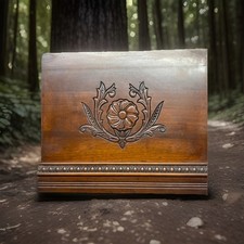 Architectural Salvage Carved Wooden Panel Pediment Vintage Repurpose Project