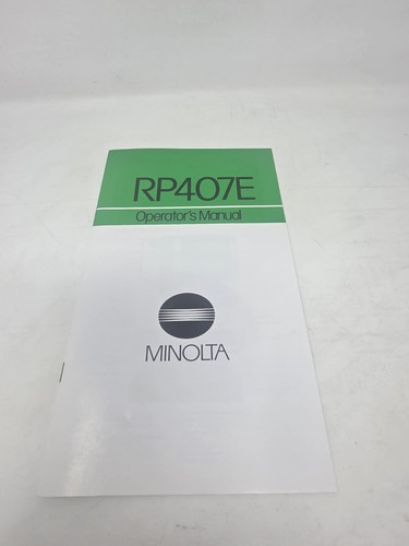 Minolta rp407e microfilm - minolta,