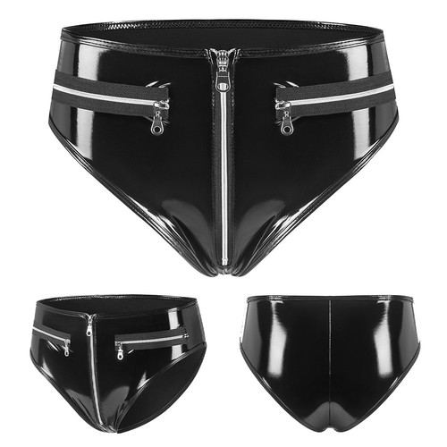 Shiny latex panties - panties, high