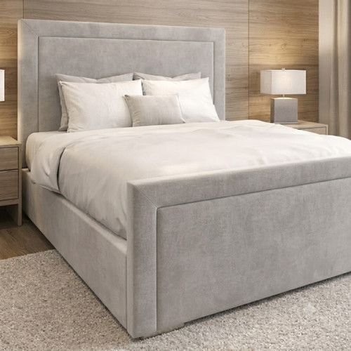 Double bed frame plush - plush, velvet