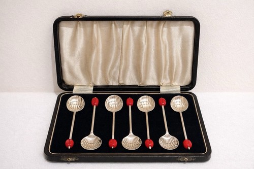 Vintage set six silver - vintage,