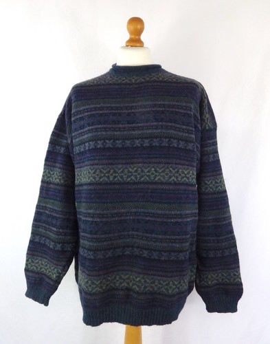 Vintage green multi - , wool