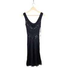 Dynasty Black Sequin Flapper 1920s Style Dress Size 10 New With Tags BNWT