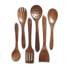 Wooden Spoons Utensil Set 6
