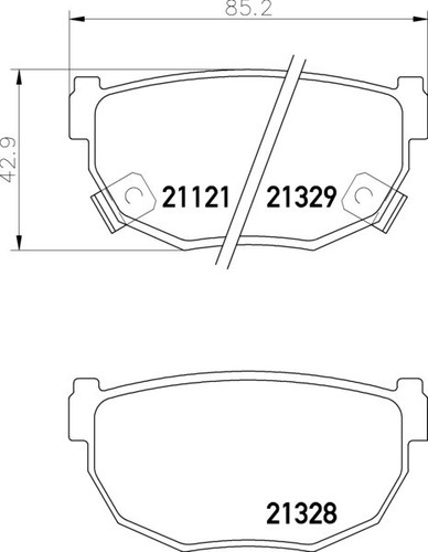 Mintex rear axle brake - mintex, pad