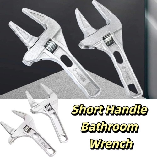 Short handle bathroom wrench - short,