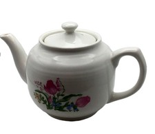 Vintage White and Pink Floral