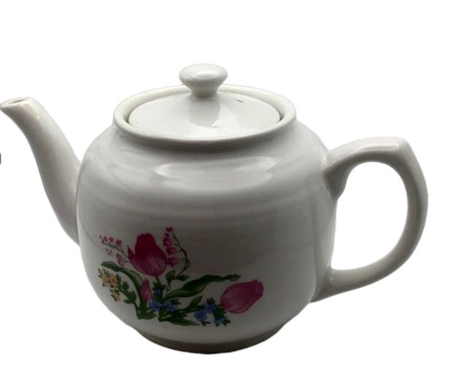 Vintage white and - and, floral