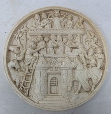 "The Castle of Love" Knights and Ladies  Medieval Marcus Designs  Clay Plaque