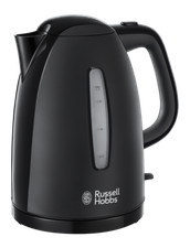 Russell Hobbs Textures Black Cordless Kettle, 1.7L, Fast Boil  - 21271