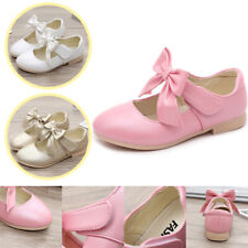 Girls Kids Wedding Party Princess Formal Dress Shoes Bow Flower Size Holiday UK