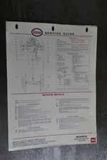 Morris Oxford Cowley Service Guide Chart Car Automobilia Garage