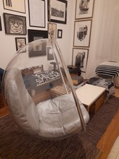 Make an offer - Aero Aarnio Originals Bubble Chair, silver cushions