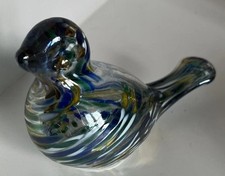 Art Glass Iridescent Bird