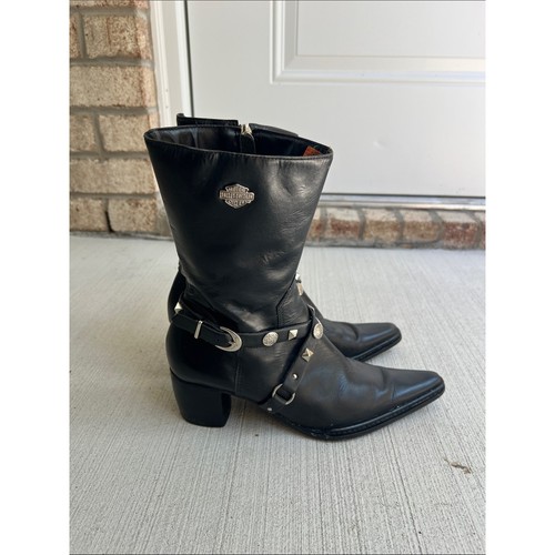 Harley davidson black - harley-davidson, leather