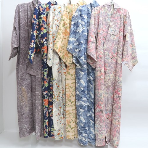 Bundle 6pcs silk kimono - silk, robe