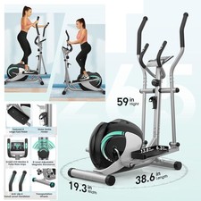 Elliptical Cross Trainer Magnetic 6kg Flywheel and LCD Monitor Workout Fitness
