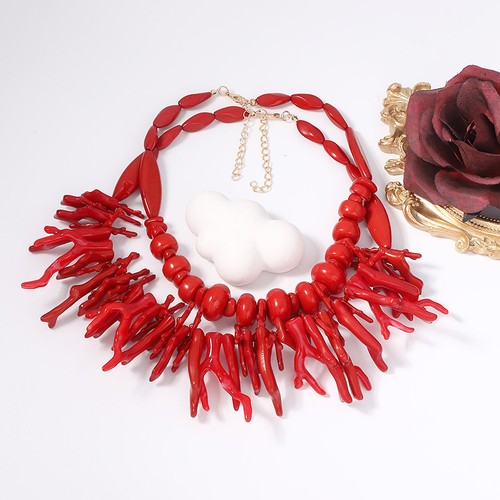 2pcs vintage exaggerated red - 2pcs,