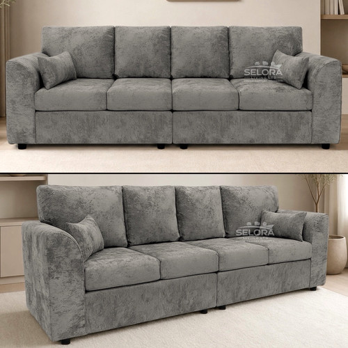Grey seater sofa alaska - seater,