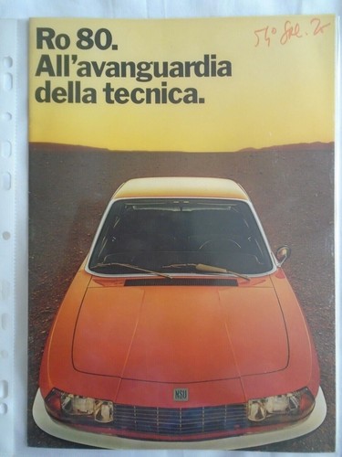 Nsu ro80 brochure - may, 1972
