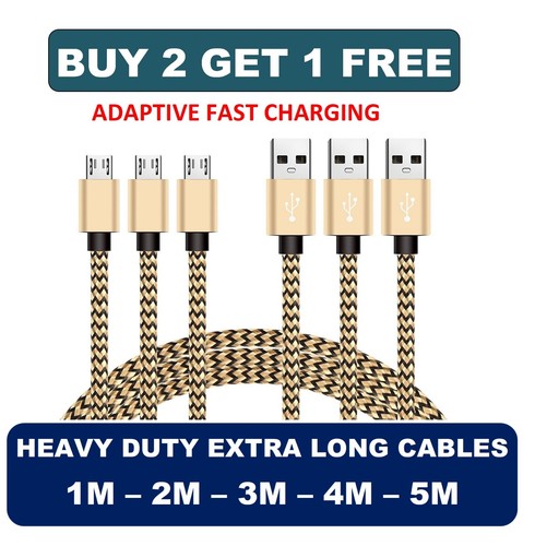 Long usb power charger cable - long,