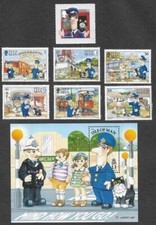 Postman Pat stamps collection Great Britain + Isle of Man mnh Animation Cartoons